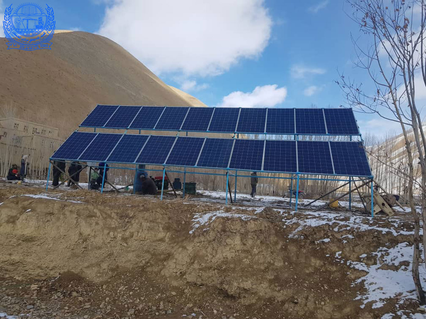 Solar Power installed for Water Reservoir